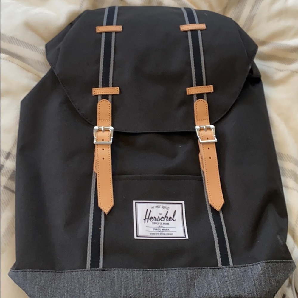 Black Hershel Retreat Backpack